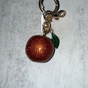 COACH Orange Bag Charm Keychain NWT